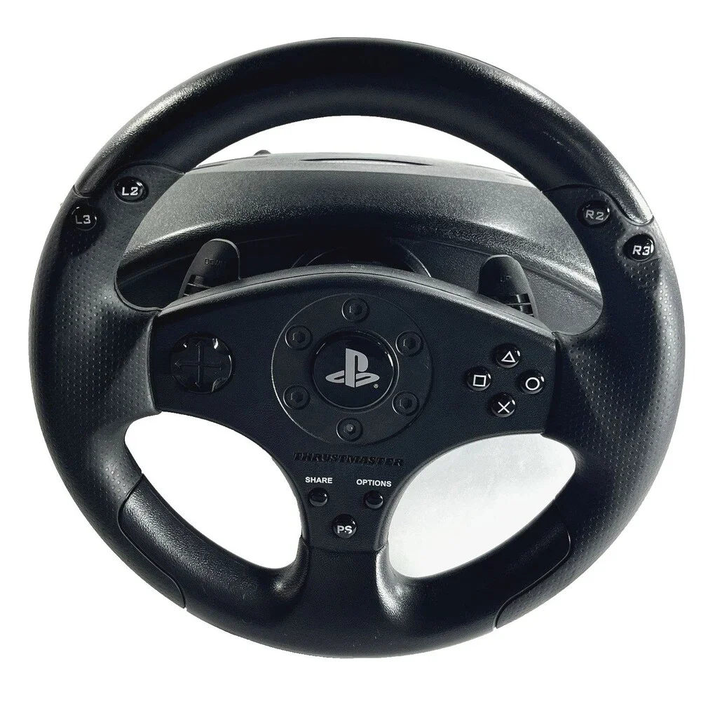 T-80 Thrustmaster Racing Wheel with Pedals PlayStation 3 and 4 Tested